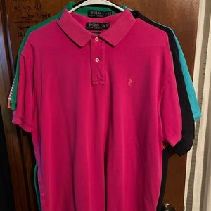 Ralph Lauren classic fit Polo, fuchsia pink size XL.